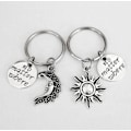 Miniatyrbild 1 av 4: Nyckelring Kompis/Partner No Matter WhereSol Måne Sun Moon Silver