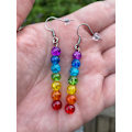 Pikkukuva 3 / 3: Earrings - Chakra - Rainbow Multicolor