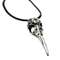 Pikkukuva 1 / 3: Necklace - Skull - Bird - Raven - Cord