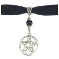 Pikkukuva 1 / 2: Choker - Pentagram - Onyx - Velvet Black