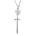 Pikkukuva 1 / 3: Halsband Svärd Pentagram Dagger Rostfri kedja