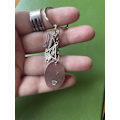 Miniatyrbild 3 av 4: Nyckelring Dödsrelikerna Always Hedwig Uggla Harry Potter Silver