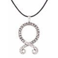 Pikkukuva 1 / 2: Necklace - Troll Cross - Runes - Norse Mythology - Cord Silver