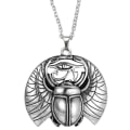 Miniatyrbillede 1 af 4: Halsband Horus Eye Of Ra Egyptisk Skyddsamulett Skarabé Udjat