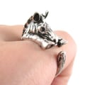 Miniatyrbild 2 av 2: Ring Zebra Djurälskare Silverfärgad Silver