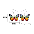 Miniatyrbillede 3 af 4: Earrings - Butterfly - Acrylic Multicolor