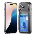 iPhone 17 Pro Max -kotelo - Kristallinkirkas korttipaikalla - PC- ja TPU-hybridi