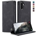 Samsung Galaxy A56 CaseMe 013 Multifunktionel Horisontal Flip Læder Etui [JUN]-FS Black
