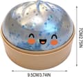 Jumbo Glitter Regnbåge Dumpling Stressavlastande Sensorisk Leksak med Ångkokare, Långsamt Stigande Dekompression Dumplings för Vuxna och Barn light blue