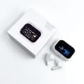 Trådlösa Bluetooth-hörlurar, brusreducerande Bluetooth-hörlurar, fullfärgsskärm in-ear-hörlurar, kompatibla med iPhone och Android. A15pro White
