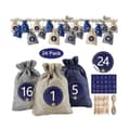 Adventskalender för Fyllning - Set med 24 Jutesäckar [DB] style2286