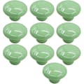 Dörrknopp - 33 mm - Keramik - Grön - 10-pack