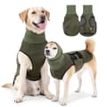 Komfortabel hundejakke - varm vinterbomullsjakke - reflekterende design - egnet for ulike hunderaser M Style 2