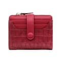 Liten Plånbok Bifold Kortfodral Red