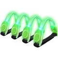 4-pack LED-armband med reflex - för löpning och jogging Green