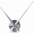 Stor väggklocka - 3D-visare - Kvartsrörelseklocka - Hantverk - Heminredning (Silver)