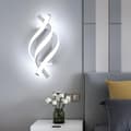LED-vägglampa spiraldesign 21W, kallvit 6500K, inomhusbelysning för sovrum och vardagsrum