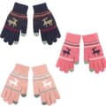 3 Par Jul Vinter Pekskärmshandskar Sms-handskar Stretch Stickade Mekaniska Varma Handskar Unisex A