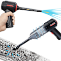 Miniatyrbild 1 av 5: 3-i-1 datorvakuum, tryckluftsdammsugare, bärbar handhållen dammsugare sladdlös, tangentbordsrengöringskit, elektrisk sprayburk för PC