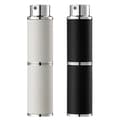 2 stk. parfume forstøver, 8 ml tom læder cologne spray, mini parfume sprayflaske til rejser (sort, hvid)