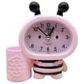 Pen Holder Alarm Clock Elektronik Klocka Barn Present Klocka Rosa