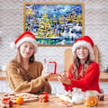 Miniatyrbild 4 av 5: Adventskalender 2025 Pussel 1008 Bitar Pussel 24 Dagar Julnedräkningskalendrar för Barn Vuxna C