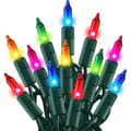 Jul Mini Ljusslinga, 50 LED Ljusslinga med UL-certifiering colorful
