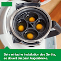 Miniatyrbild 2 av 5: 1 st multifunktionell 4 i 1 ångkorg äggformar ångkokare äggkokare tillbehör för Thermomix