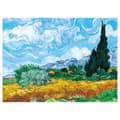 Sovrum Väggbonad, Vincent Van Gogh Abstrakt Landskap Bonad för Sovrum Estetisk Vardagsrum Heminredning 150*130 cm Wheat Field