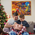 Miniatyrbild 5 av 5: Adventskalender 2025 Pussel 1008 Bitar Pussel 24 Dagar Julnedräkningskalendrar för Barn Vuxna B