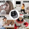 Miniatyrbillede 3 af 6: Produktivitetstimer Roterende Tyngdekraftssensor - 4,4 x 4,4 x 4,6 cm - Terningtimer - Nedtælling - Lydløs/Vibration/Lydalarmer - Justerbar Timer til ADHD