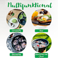 Miniatyrbild 4 av 5: 1 st multifunktionell 4 i 1 ångkorg äggformar ångkokare äggkokare tillbehör för Thermomix
