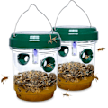 Miniatyrbild 1 av 5: 2 st Getingfällor Utomhus Hängande Gula Jacka Fälla Snickarbi Fällor för Utebruk Hornet Fällor Insekt Bugg Flugor Getingdödare Green