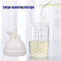 Miniatyrbild 2 av 6: Salladsdressingflaska, 200 ml/7,03 oz Salladsdressingflaska Såsflaska Kryddmixer Kryddflaska med hällpip White