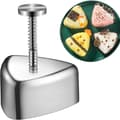 Onigiri Form Rostfritt Stål, Non-Stick Spam Musubi Form Sushi Maker Press Kit Onigiri Form Bento Picknick Sushi DIY Triangle