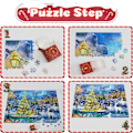 Miniatyrbild 5 av 5: Adventskalender 2025 Pussel 1008 Bitar Pussel 24 Dagar Julnedräkningskalendrar för Barn Vuxna C