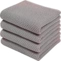 6-pack 100% bomulls frotté kökshanddukar med hängögla för diskrengöring Brown 34*73cm