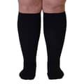 Tåskydd Plus Size Kompressionsstrumpor Elastiska strumpor svarta black 4XL