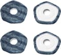 4-pak – Moppepuder kompatible med Eufy X10 Pro Omni & Eufy X9 Pro – Vaskbare og genanvendelige moppepuder – Blød mikrofiberudskiftning – Stribefri og hurtig