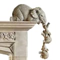 Elefant hyllfigurer, elefantmamma och elefantbebis, present