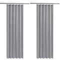 Vattentätt Duschdraperifoder i Tyg, Tvättbart, Lättviktigt Duschdraperifoder, 200x180cm 2st silver gray