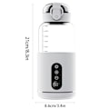 Miniatyrbild 2 av 5: Bärbar LED Display Flaskvärmare, 300ml USB Uppladdningsbar Flaskvärmare, Reseflaskvärmare Vit