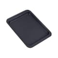 Stekebrett 24 * 18cm, non-stick stekebrett i rustfritt stål, kakebrett, ovn, rullekake, kake (svart, liten) 【Regular】 Small black baking tray