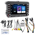 Miniatyrbild 5 av 6: 2Din Bilradio Android för Volkswagen Golf 5 6 Polo Passat B6 B7 CC Skoda Jetta Universal Multimedia Carplay Wifi GPS Navigation 1x32G With Camera