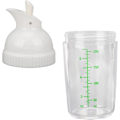 Miniatyrbild 6 av 6: Salladsdressingflaska, 200 ml/7,03 oz Salladsdressingflaska Såsflaska Kryddmixer Kryddflaska med hällpip White