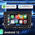 Miniatyrbild 3 av 6: 2Din Bilradio Android för Volkswagen Golf 5 6 Polo Passat B6 B7 CC Skoda Jetta Universal Multimedia Carplay Wifi GPS Navigation 1x32G With Camera