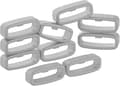 Loop för 20 mm breda klockarmband 10 st grå grå grå grey
