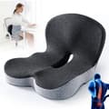 L-formad integrerad sittdyna med memory foam, halkfri memory foam-sittdyna och ryggstöd, lämplig för bilkörning.
