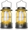 Campinglyktor — LED-campinglyktor — Bärbara campinglampor — 2-pack — Justerbar ljusstyrka — Vattentät — Perfekt för camping, utomhusaktiviteter