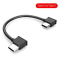 Miniatyrbillede 3 af 5: USB-C til Type-C datakabel 15 cm retvinklet stikkabel til DJI Mavic Air 2 Mini 2